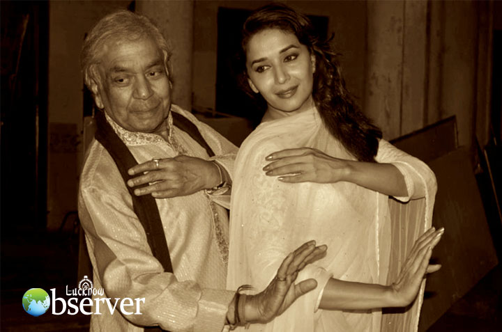 Madhuri with Birju Maharaj