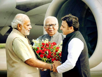 Tipu_with Prime minister of India & Governor of UP